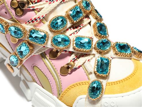 gucci platform sneakers with jewels